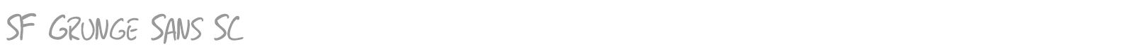 SF Grunge Sans font preview